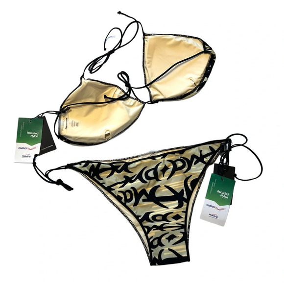 NWT New Vanessa Mooney The Rowan Bikini Set Top Bottom sustainable L - Picture 5 of 12